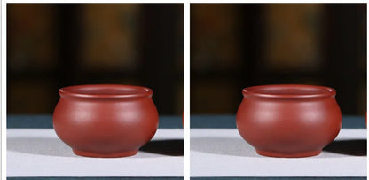 2 Pcs/set Authentic Yixing Handmade Purple Clay Teacup Travel Portable Meditation Cup Tea Bowl Master Cup Chinese Zisha Tea Set