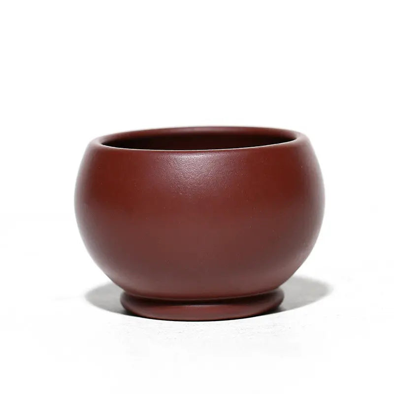 2 Pcs/set Yixing Raw Ore Purple Clay Teacup Meditation Cup Boutique Handmade Tea Bowl Master Tea Cup Chinese Zisha Tea Set 50ml