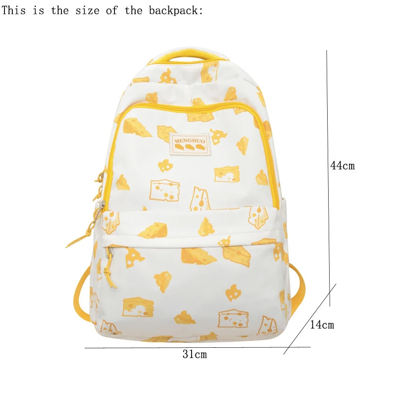 2 Set strawberry Printing Women Backpack High Quality Waterproof Backpacks for Teenage Girls Boys Female School Bag Rucksack