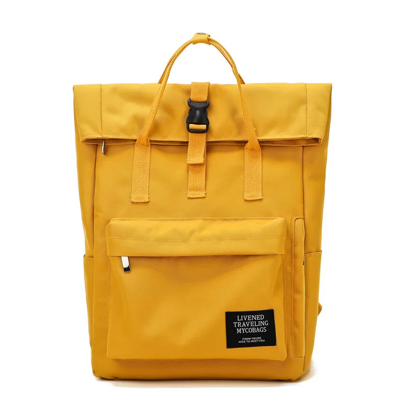 2 Size Female Cute College Backpack Girl Male Travel Book Backpack Nylon Fashion Ladies Leisure Bag Women Laptop Men School Bags