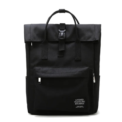 2 Size Female Cute College Backpack Girl Male Travel Book Backpack Nylon Fashion Ladies Leisure Bag Women Laptop Men School Bags