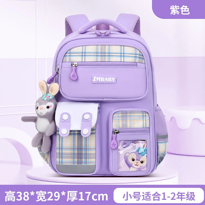 2 Size Waterproof Kids School Backpacks for Teenage Girls Orthopedic School Bags Grade 1-6 Child Book Bag backpack sac Schoolbag