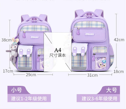 2 Size Waterproof Kids School Backpacks for Teenage Girls Orthopedic School Bags Grade 1-6 Child Book Bag backpack sac Schoolbag