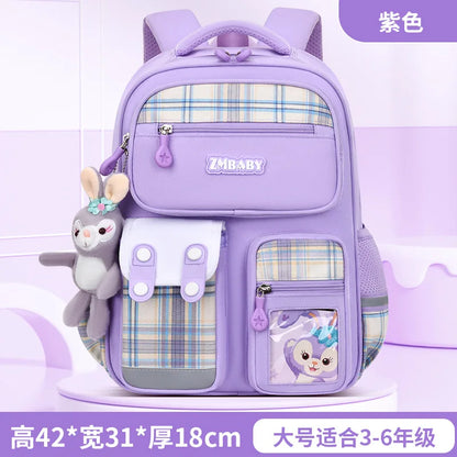 2 Size Waterproof Kids School Backpacks for Teenage Girls Orthopedic School Bags Grade 1-6 Child Book Bag backpack sac Schoolbag