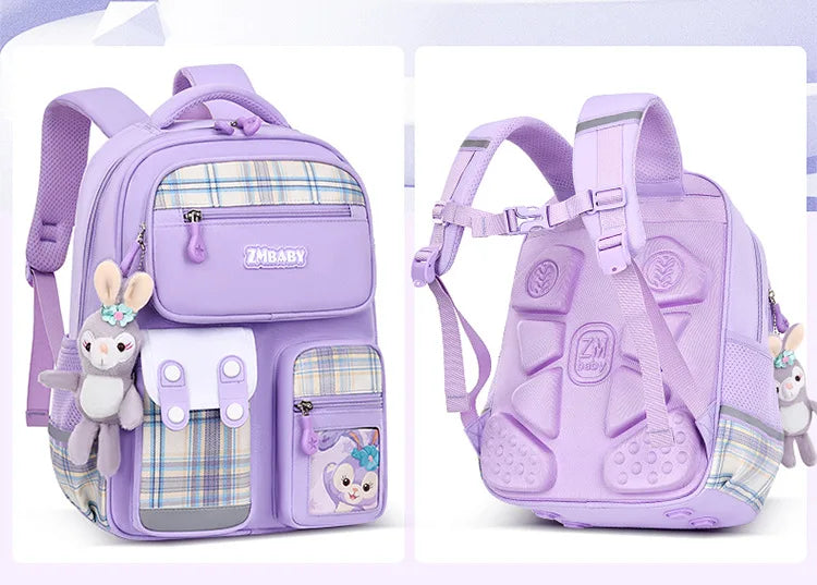 2 Size Waterproof Kids School Backpacks for Teenage Girls Orthopedic School Bags Grade 1-6 Child Book Bag backpack sac Schoolbag