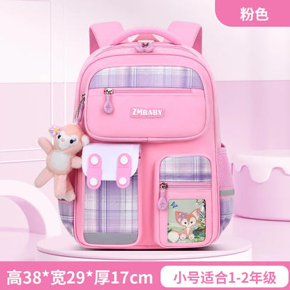 2 Size Waterproof Kids School Backpacks for Teenage Girls Orthopedic School Bags Grade 1-6 Child Book Bag backpack sac Schoolbag