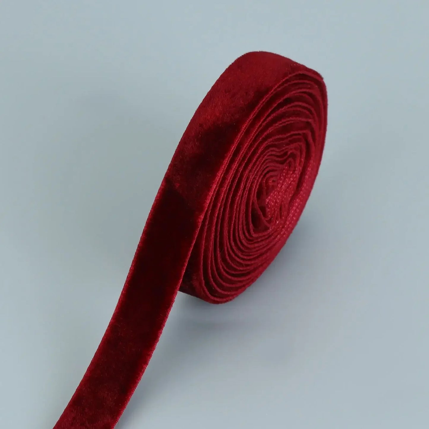 2 Yards 10-25mm Colour Single Face Line Polyester Velvet Ribbon DIY Bowknot Handmade Christmas Ribbon Gift Wrapping Party Decor