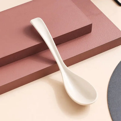 2 pcs Rice Spoon , Japanese Kitchen Supplies, Soup Spoon, Tableware Kitchen Utensils, Wheat Straw Dinnerware, R017