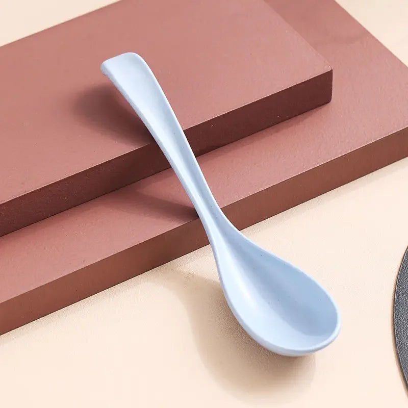 2 pcs Rice Spoon , Japanese Kitchen Supplies, Soup Spoon, Tableware Kitchen Utensils, Wheat Straw Dinnerware, R017