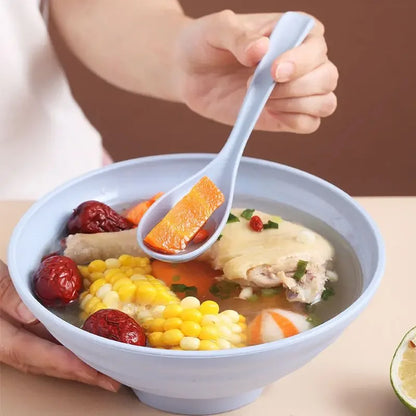 2 pcs Rice Spoon , Japanese Kitchen Supplies, Soup Spoon, Tableware Kitchen Utensils, Wheat Straw Dinnerware, R017