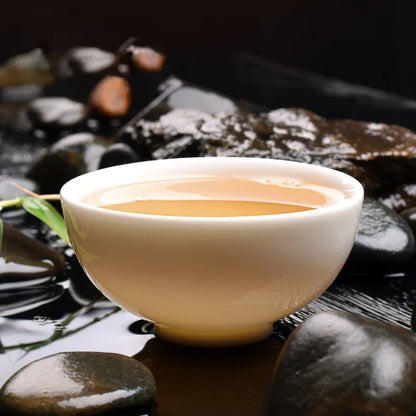 2 pcs/lot Chinese style Teacup Handmade White porcelain Solid color Tea Bowl Ceramic Tea set Accessories Personal Single Cup