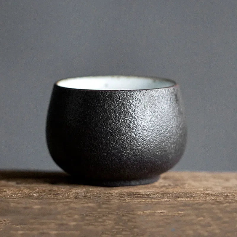 2 pcs/lot Japanese-style Ceramic Teacup Handmade Boutique Pottery Tea Bowl Tea ceremony Accessories Portable Personal Single Cup