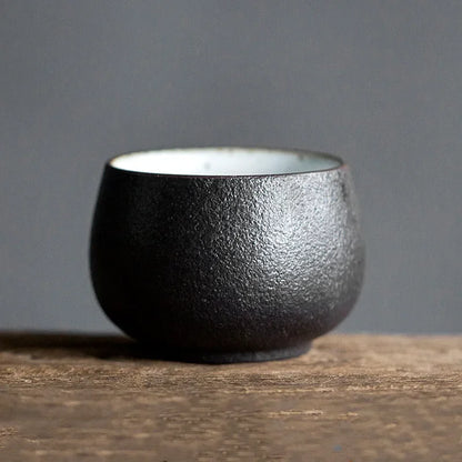 2 pcs/lot Japanese-style Ceramic Teacup Handmade Boutique Pottery Tea Bowl Tea ceremony Accessories Portable Personal Single Cup