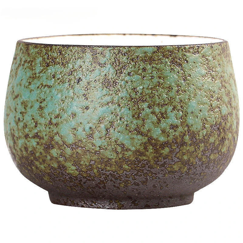 2 pcs/lot Japanese-style Ceramic Teacup Handmade Boutique Pottery Tea Bowl Tea ceremony Accessories Portable Personal Single Cup