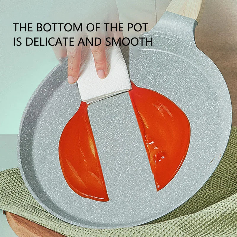 20/24/28 Kitchen Utensils Pan Non-Stick Pan Maifan Stone Induction Cooker Cookware Frying Pan Thick Bottom Egg Pans Cooking Pot