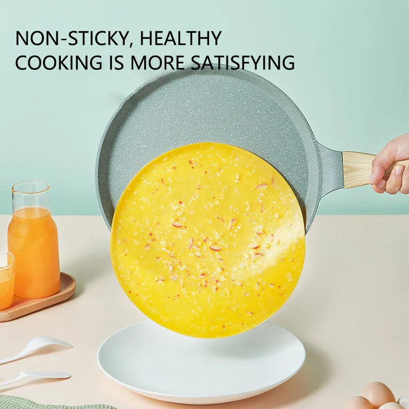 20/24/28 Kitchen Utensils Pan Non-Stick Pan Maifan Stone Induction Cooker Cookware Frying Pan Thick Bottom Egg Pans Cooking Pot