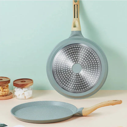 20/24cm Korean Aluminum Grill Frying Pan Durable Nonstick Egg Pancake Omelette Pan Baking Pizza Cooking Pots Kitchen Kitchenware