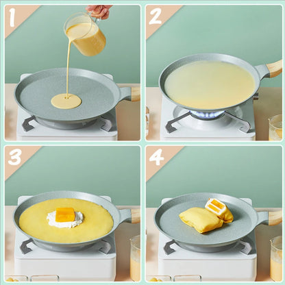 20/24cm Korean Aluminum Grill Frying Pan Durable Nonstick Egg Pancake Omelette Pan Baking Pizza Cooking Pots Kitchen Kitchenware