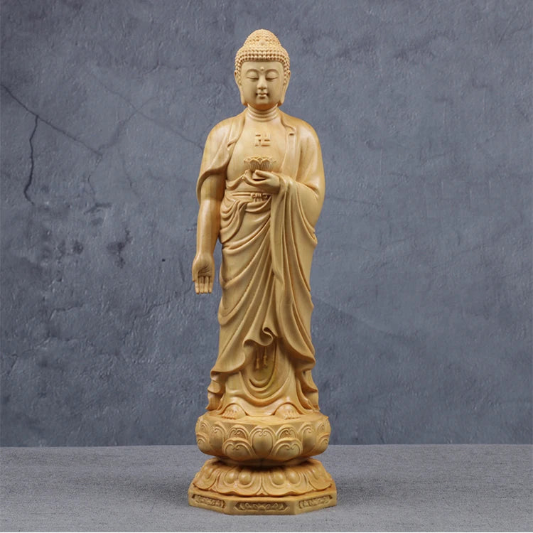 20/25/35CM Three Buddhas Feng Shui Three Western Saints Arts Crafts Guanyin Bodhisattva Buddha