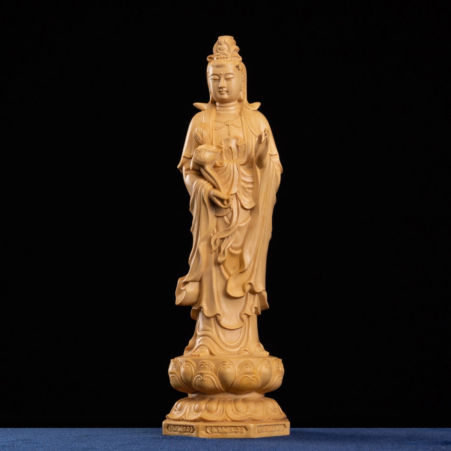 20/25/35CM Three Buddhas Feng Shui Three Western Saints Arts Crafts Guanyin Bodhisattva Buddha