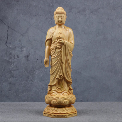 20/25/35CM Three Buddhas Feng Shui Three Western Saints Arts Crafts Guanyin Bodhisattva Buddha