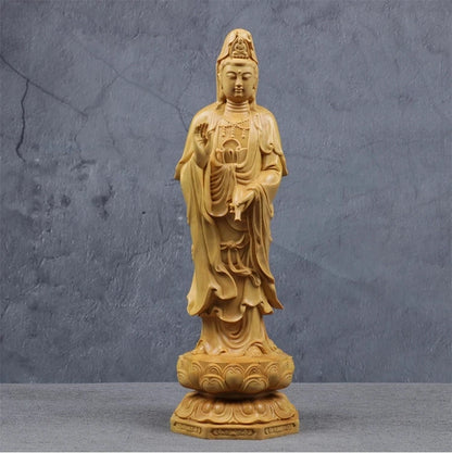 20/25/35CM tres Budas Feng Shui tres occidental Santos manualidades Guanyin Buda Bodhisattva