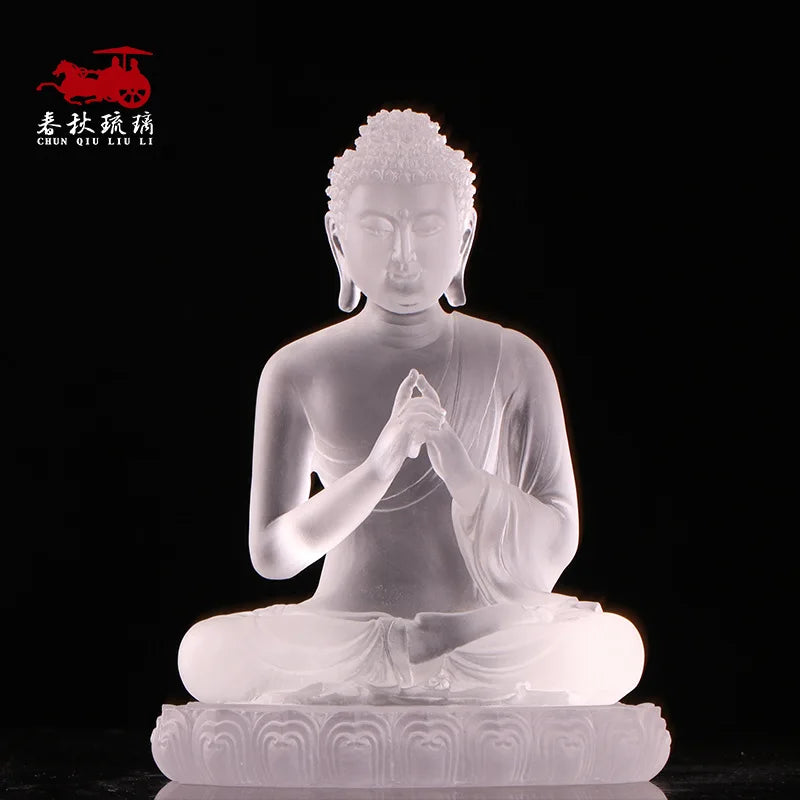20 cm Coloured glaze Buddha In Five Directions Ornament