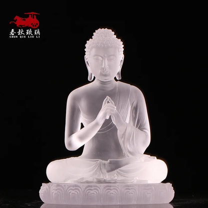 20 cm Coloured glaze Buddha In Five Directions Ornament