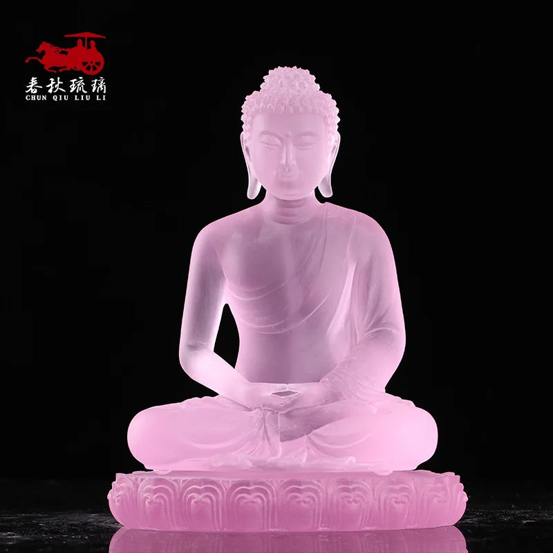 20 cm Coloured glaze Buddha In Five Directions Ornament