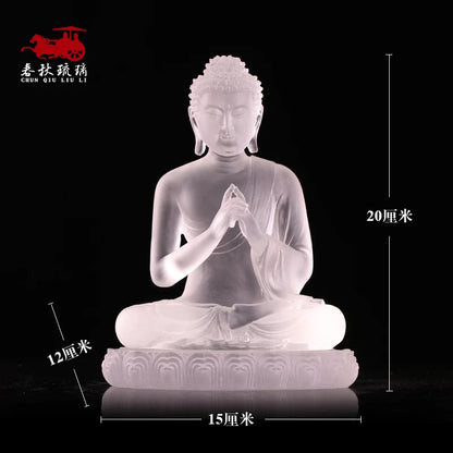 20 cm Coloured glaze Buddha In Five Directions Ornament