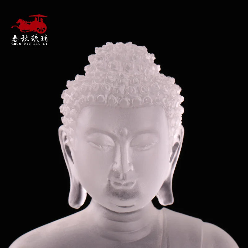 20 cm Coloured glaze Buddha In Five Directions Ornament