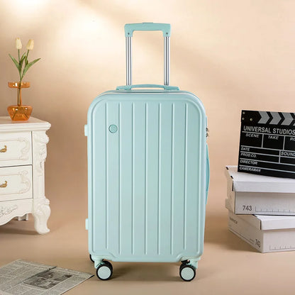 20 inch suitcase women's candy color silent spinner cabin suitcase men's small lightweight trolley suitcase