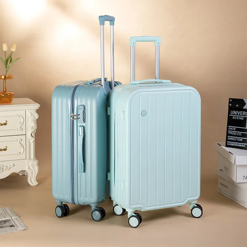 20 inch suitcase women's candy color silent spinner cabin suitcase men's small lightweight trolley suitcase