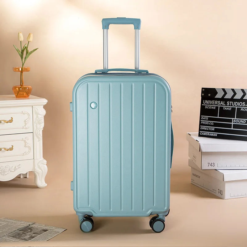 20 inch suitcase women's candy color silent spinner cabin suitcase men's small lightweight trolley suitcase