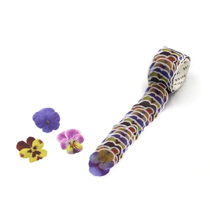 200 Petals/ roll creative flower petal washi tape, masking tape stickers s, DIY dairy, journal, scrapbooking bottle journal