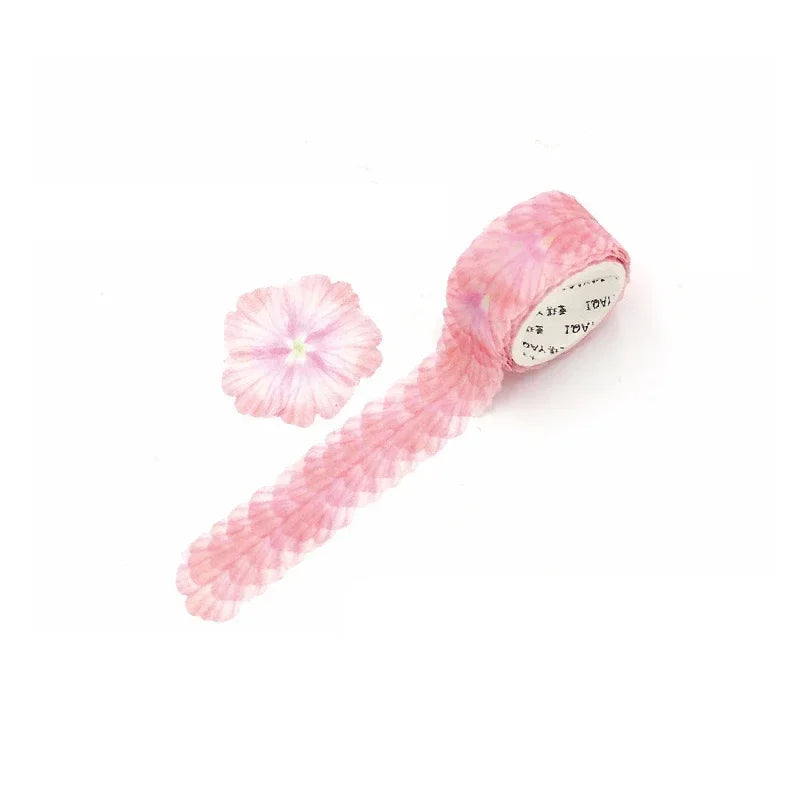 200 Petals/ roll creative flower petal washi tape, masking tape stickers s, DIY dairy, journal, scrapbooking bottle journal