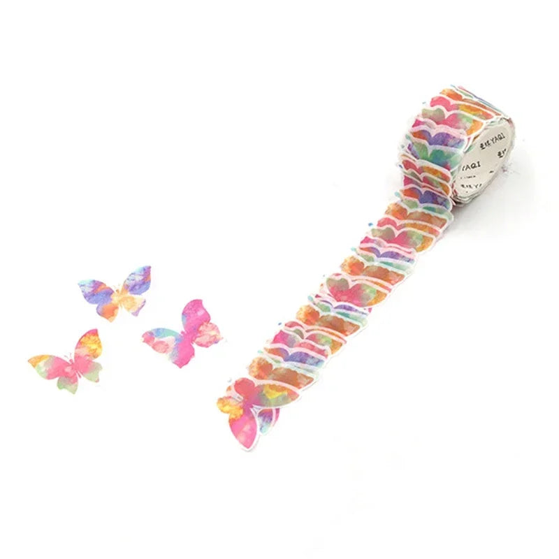 200 Petals/ roll creative flower petal washi tape, masking tape stickers s, DIY dairy, journal, scrapbooking bottle journal