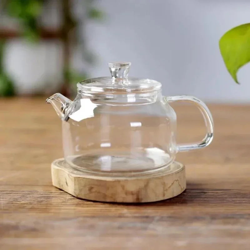 200ML Transparent Glass Teapot Water Jug Heat-Resistant Clear Kung Fu Tea Pot Decanter For Water For Lemonade Teaware Home Tool