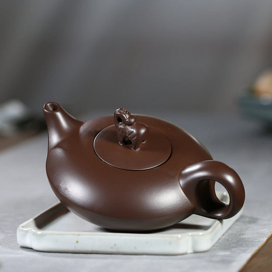 200ML Yixing Machine Teapot Ball Hole Filter Kettle Antique Teaware Drinkware Green Tea Pot Puer Teaware Ceremony Decoration
