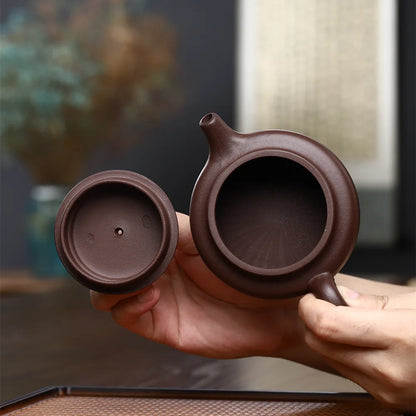 200cc Authentic Yixing Purple Clay Teapot Handmade Filter Beauty Tea Pot Chinese Zisha Tea Maker Tradition Teaware Accessories