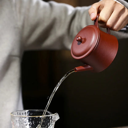 200cc Authentic Yixing teapot zisha tea pot Raw ore Purple mud Chinese handmade kettle purple clay drinkware