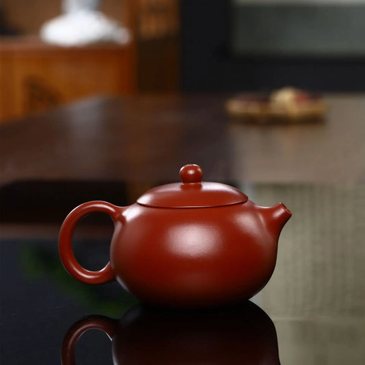 200cc Chinese Yixing High-end Purple Clay Teapot Master Xishi Tea Pot Ball Shaped Infuser Handmade Kettle Authentic Zisha Tea