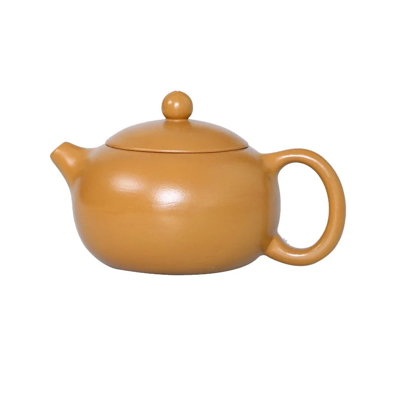 200cc Chinese Yixing Purple Clay Teapot Raw Ore Section Mud Home Tea Pot 9 Hole Filtration Zisha  xishi Kettle Handmade Tea Set