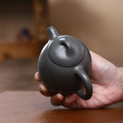 200cc Chinese teapot Yixing Purple Clay Pot Pure Handmade Original Gold Dragon Egg Pot Kung Fu Tea Set Teapot Capacity