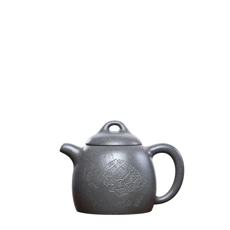 200cc Chinese teapot Yixing Purple Clay Pot Pure Handmade Original Gold Dragon Egg Pot Kung Fu Tea Set Teapot Capacity