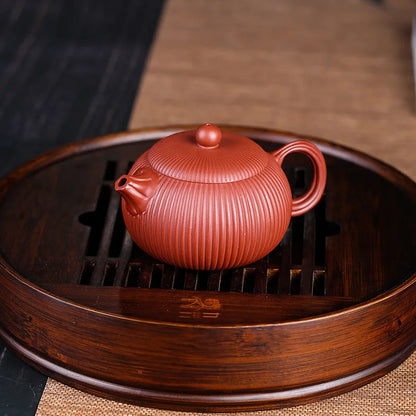200cc Hand-painted Orchid Beauty Tea Infuser Yixing Purple Clay Tea Pot Raw Ore Zhu Mud Filter Teapot Chinese Zisha Tea Set