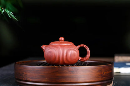 200cc Hand-painted Orchid Beauty Tea Infuser Yixing Purple Clay Tea Pot Raw Ore Zhu Mud Filter Teapot Chinese Zisha Tea Set