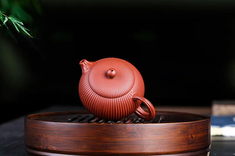 200cc Hand-painted Orchid Beauty Tea Infuser Yixing Purple Clay Tea Pot Raw Ore Zhu Mud Filter Teapot Chinese Zisha Tea Set