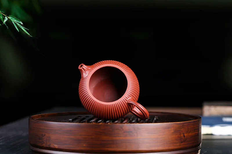 200cc Hand-painted Orchid Beauty Tea Infuser Yixing Purple Clay Tea Pot Raw Ore Zhu Mud Filter Teapot Chinese Zisha Tea Set