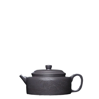 200cc Handmade Square Shape Purple Clay Teapot Yixing Authentic Tea Pot Beauty Kettle Chinese Tea Ceremony Customized Gifts